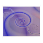 Blue Swirls Wood Wall Panel