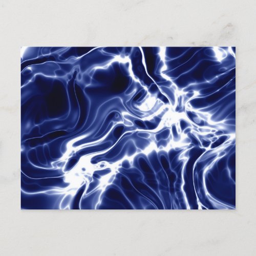 Blue swirly pattern  postcard
