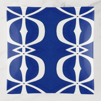 BLUE SYMMETRY TRINKET TRAY
