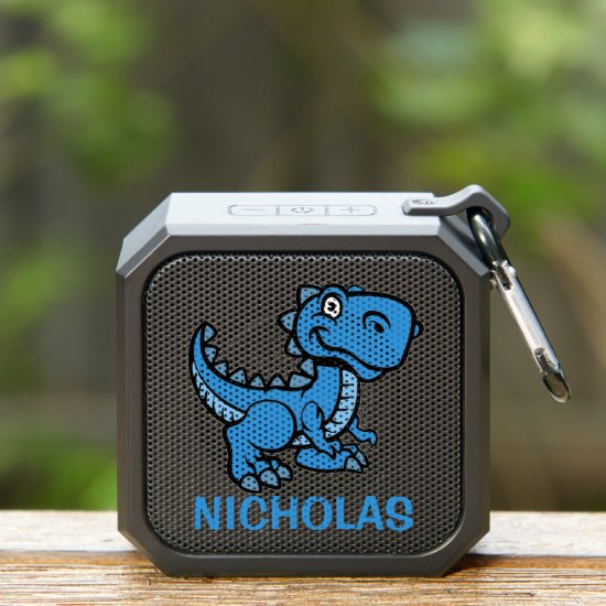Blue T Rex Dinosaur Kids Bluetooth Speaker