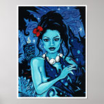 &#39;blue Tabu&#39; Art Poster Print at Zazzle