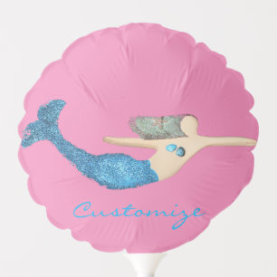 Blue-tail Mermaid Swimming Thunder_Cove Balloon