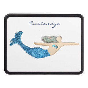 Blue-tail Mermaid Swimming Thunder_Cove Hitch Cover
