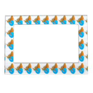 blue tail mermaids magnetic frame
