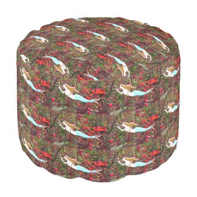 blue-tail mermaids pouf (Angled Front)