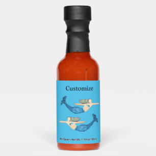 Blue-tail Mermaids Swimming Thunder_Cove Hot Sauces