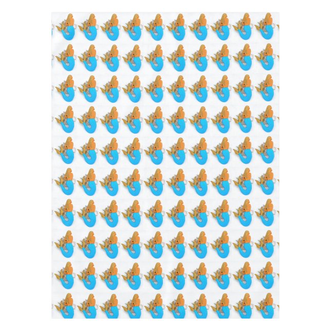 blue-tail mermaids tablecloth (Front)