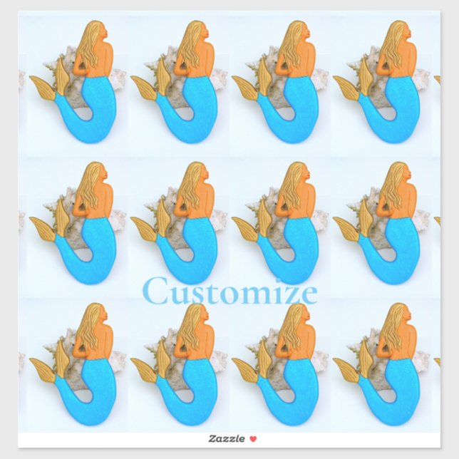 Blue-tail Mermaids Thunder_Cove Sticker (Sheet)