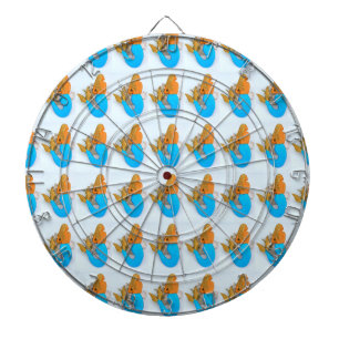blue-tailed mermaids dart board