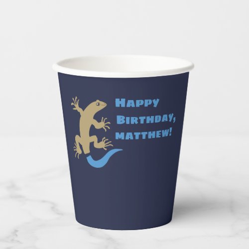 Blue Tailed Skink Personalized Paper Cups
