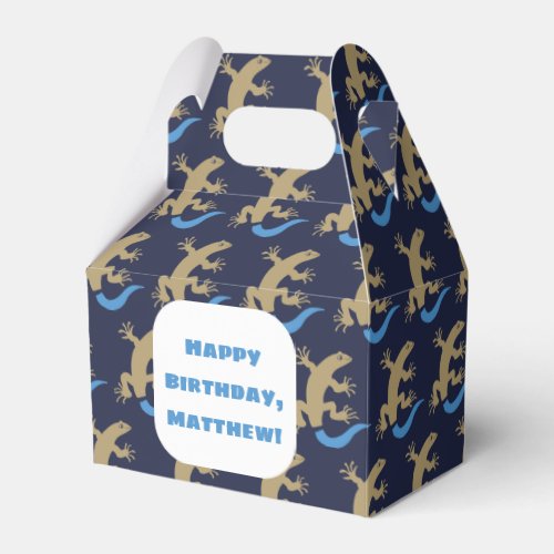 Blue Tailed Skink Personalized Party Favor Boxes