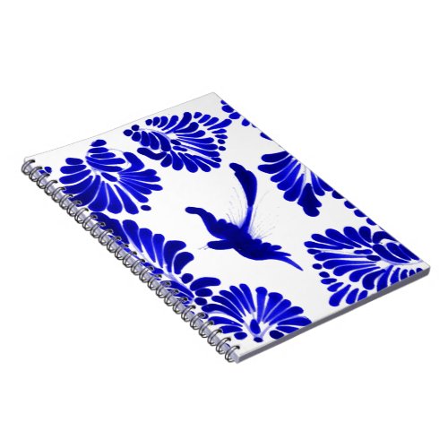 Blue Talavera Bird Notebook