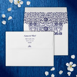 Blue Talavera flowers Envelope<br><div class="desc">Beautiful blue Talavera pattern</div>