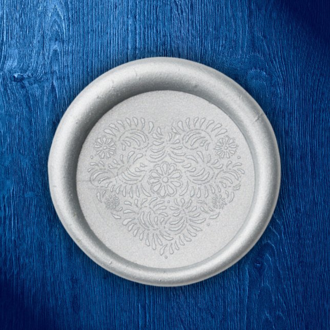Blue Talavera heart Wax Seal Stamp (Creator Uploaded)