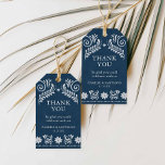 Blue Talavera Mexican Wedding Thank You Gift Tags<br><div class="desc">Thank your guests with these Blue Talavera Mexican wedding tags,  featuring a rustic design with modern flair. Perfect for adding a heartfelt touch to your wedding favors." -</div>
