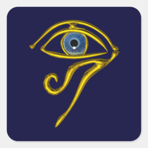 BLUE TALISMAN, detail Square Sticker
