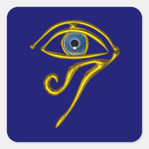 BLUE TALISMAN, detail Square Sticker