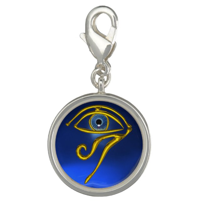 BLUE TALISMAN / EYE OF HORUS ,Sapphire Charm (Front)