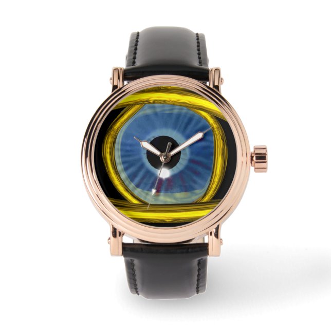 BLUE TALISMAN / GOLD BLUE EYE WATCH (Front)