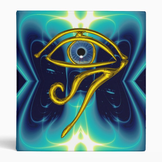 BLUE TALISMAN / GOLD HORUS EYE BINDER (Front)