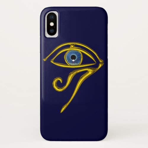 BLUE TALISMAN Gold Horus Eye iPhone X Case