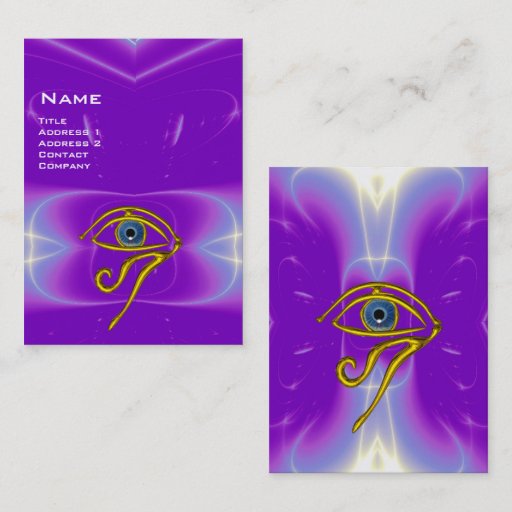 Customizable BLUE TALISMAN, purple violet white pink Business Card