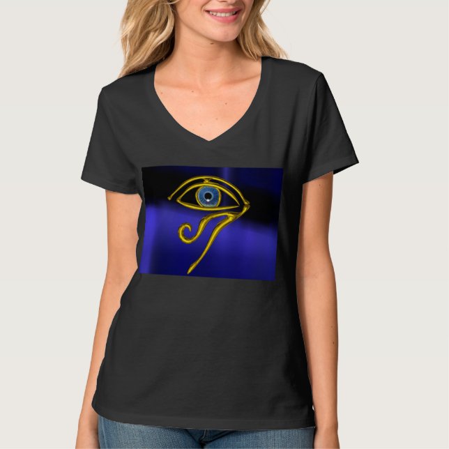 BLUE TALISMAN / GOLD HORUS EYE T-Shirt (Front)