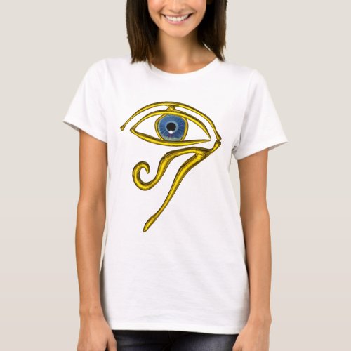 BLUE TALISMAN  GOLD HORUS EYE T_Shirt