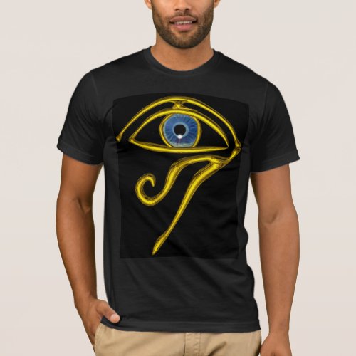 BLUE TALISMAN  GOLD HORUS EYE T_Shirt