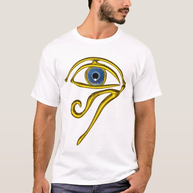 BLUE TALISMAN / GOLD HORUS EYE T-Shirt (Front)