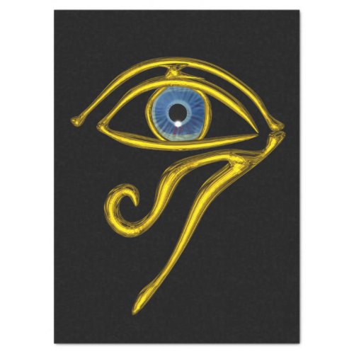 BLUE TALISMAN HORUS EYE Gold Black Egyptian Tissue Paper