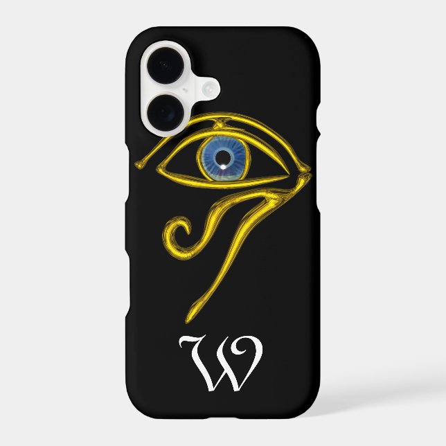 BLUE TALISMAN MONOGRAM ;black Case-Mate iPhone Case (Back)