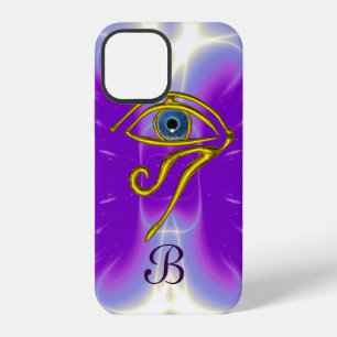 BLUE TALISMAN MONOGRAM Pink Fuchsia Purple iPhone 12 Case