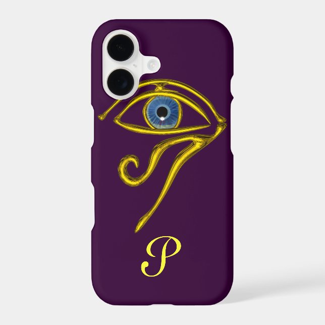 BLUE TALISMAN MONOGRAM Purple Iphone Case (Back)
