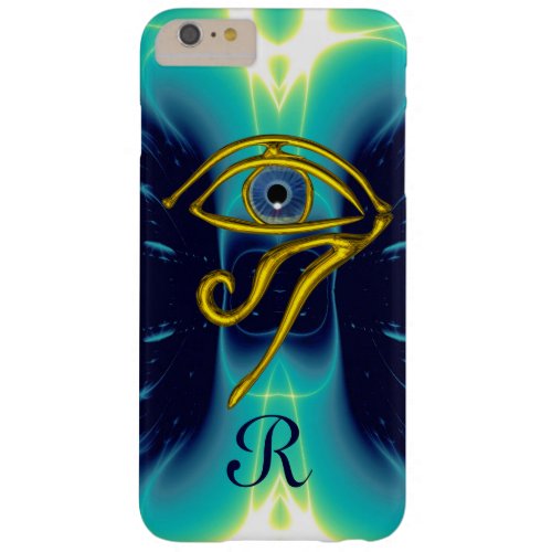 BLUE TALISMAN MONOGRAM  Teal Turquoise White Barely There iPhone 6 Plus Case
