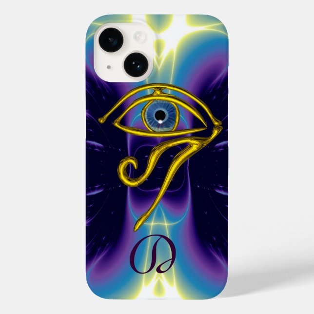 BLUE TALISMAN MONOGRAM  Violet Purple White Case-Mate iPhone Case (Back)