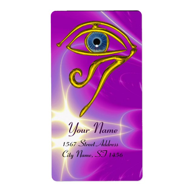 BLUE TALISMAN purple violet Label (Front)