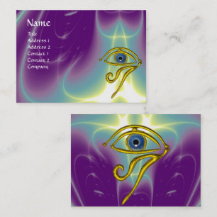 BLUE TALISMAN, purple violet white Business Card