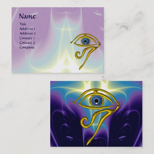 Customizable BLUE TALISMAN, purple violet white Business Cards
