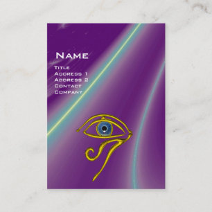 BLUE TALISMAN, purple violet white pink yellow Business Card