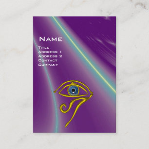 BLUE TALISMAN, purple violet white pink yellow Business Card