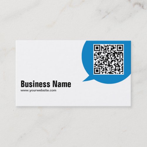 Blue Talk Bubble Bioengineer Business Card