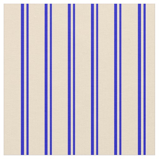 Blue & Tan Colored Pattern Fabric