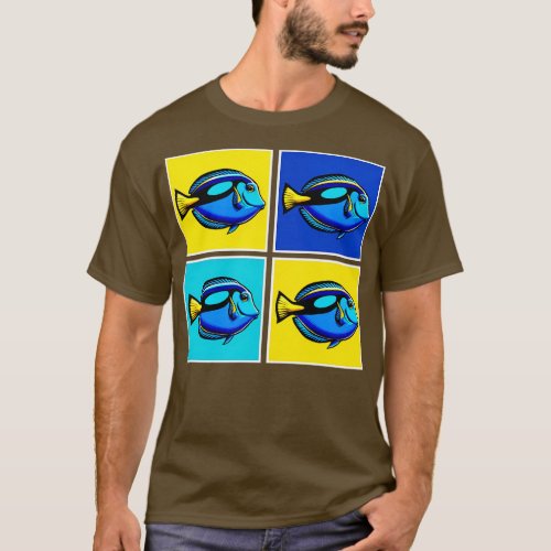 Blue Tang Fish Cool Aquarium Fish T_Shirt
