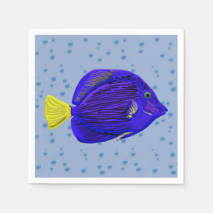 Blue tang fish napkins