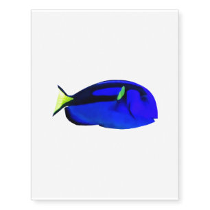 Blue Tang Temporary Tattoos