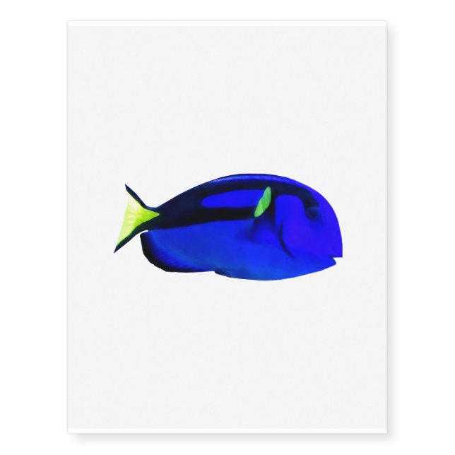 Blue Tang Temporary Tattoos (Front)