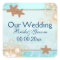 Blue tangerine wedding engagement favors