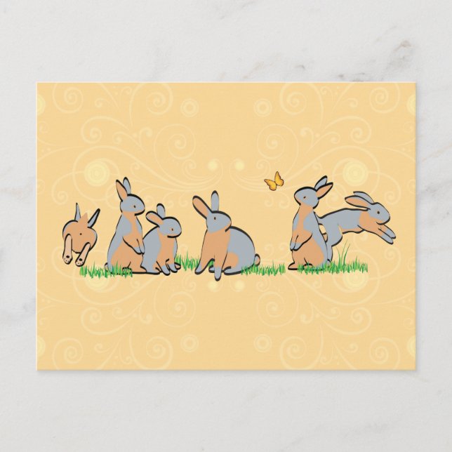 BLUE TANS IN THE GRASS POSTCARD (Front)