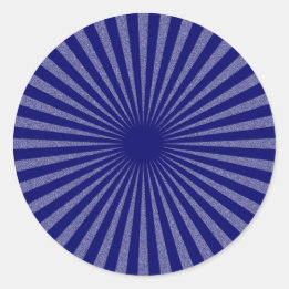 Blue Target - Classic Round Sticker